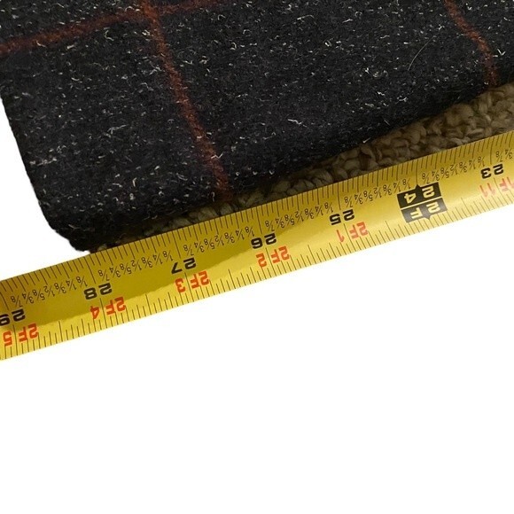 Coach Women's 32 Horsebit Pocket Flare Trouser Pants Dark‎ Plaid Wool Tweed - Picture 9 of 9